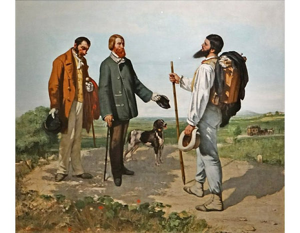 Bonjour, Monsieur Courbet Painting by Gustave Courbet