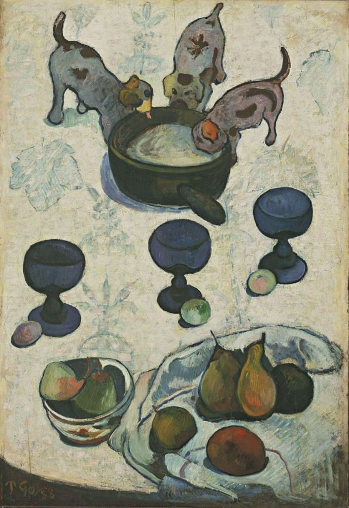 Still Life With Three Puppies 