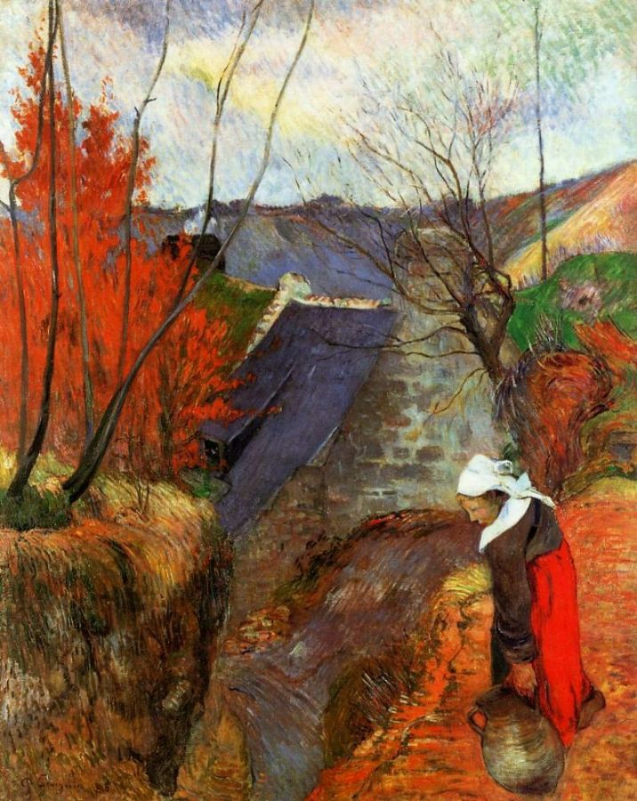 Breton Woman With Pitcher 