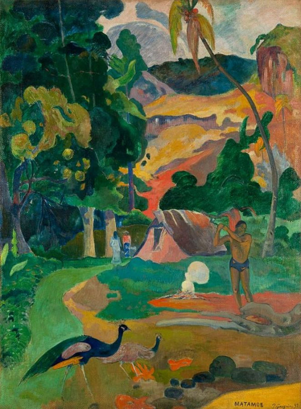 Matamoe Aka Landscape With Peacocks 
