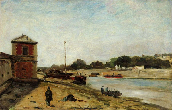 The Seine Opposite The Quai De Passy 