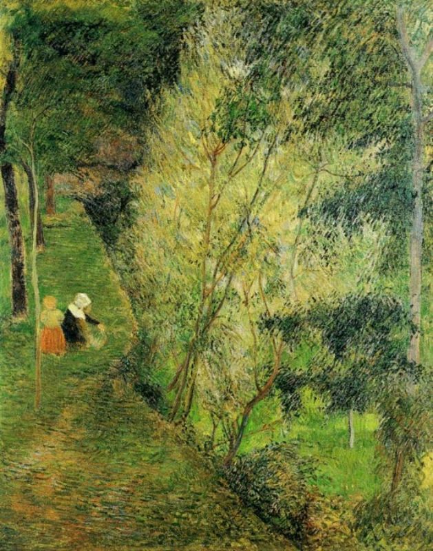 Pont Aven Woman And Child 