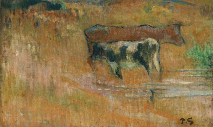 La Vache Et Son Veau 