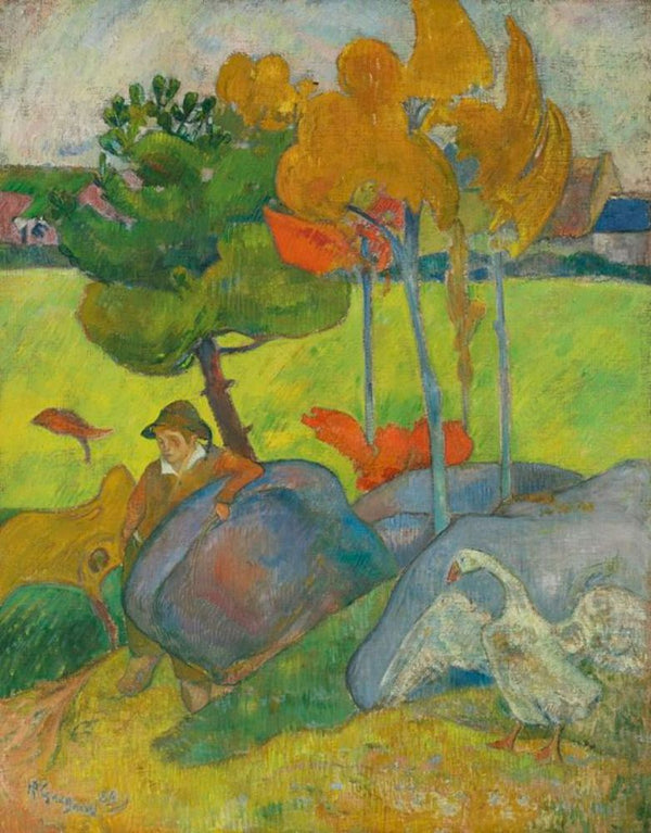 Breton Boy In A Landscape 