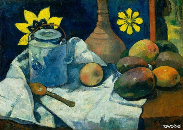 Still Life With Teapot And Fruit 