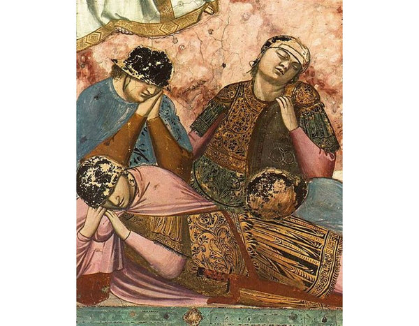 Scenes from the Life of St John the Baptist- 3. Feast of Herod (detail 1) 1320
