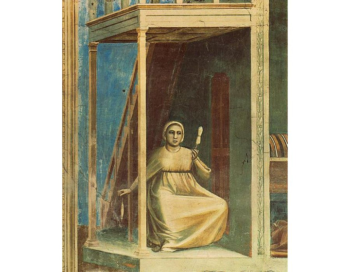 No. 3 Scenes from the Life of Joachim- 3. Annunciation to St Anne (detail) 1304
