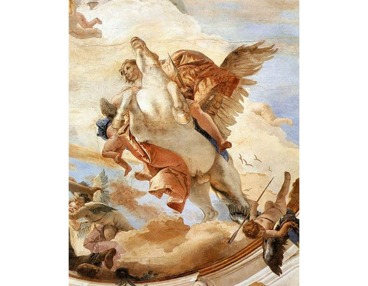 Bellerophon on Pegasus (detail-1) 1746-47
