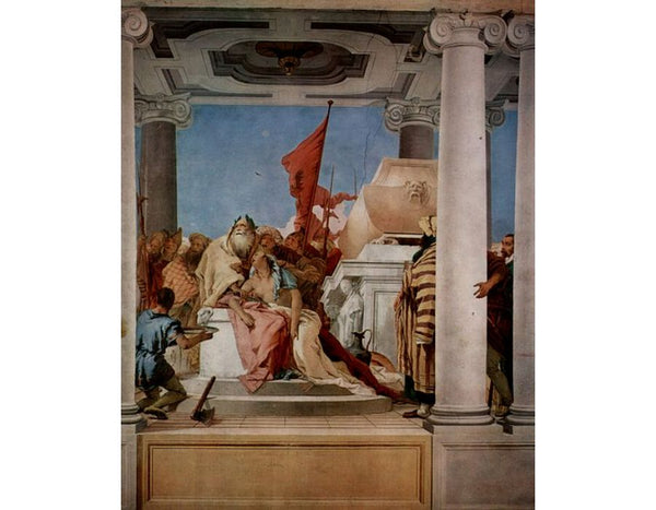 Frescoes in the Villa Valmarana 'ai Nani', Vicenza, scene, The Sacrifice of Iphigenia

