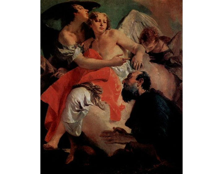 Abraham and the angels counterpart, Hagar and Ismael 