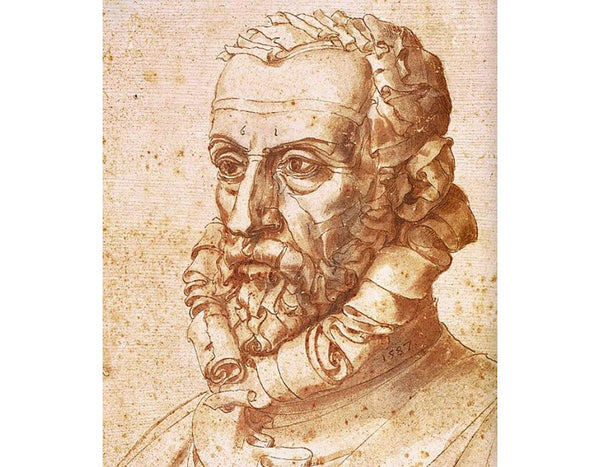 Self-Portrait on Paper (detail)

