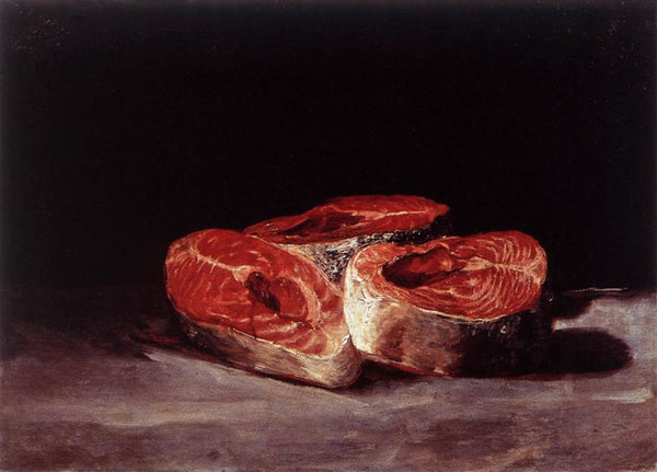 Still-Life Three Salmon Steaks 