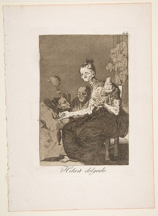 Caprichos - Plate 44: They Spin Finely 