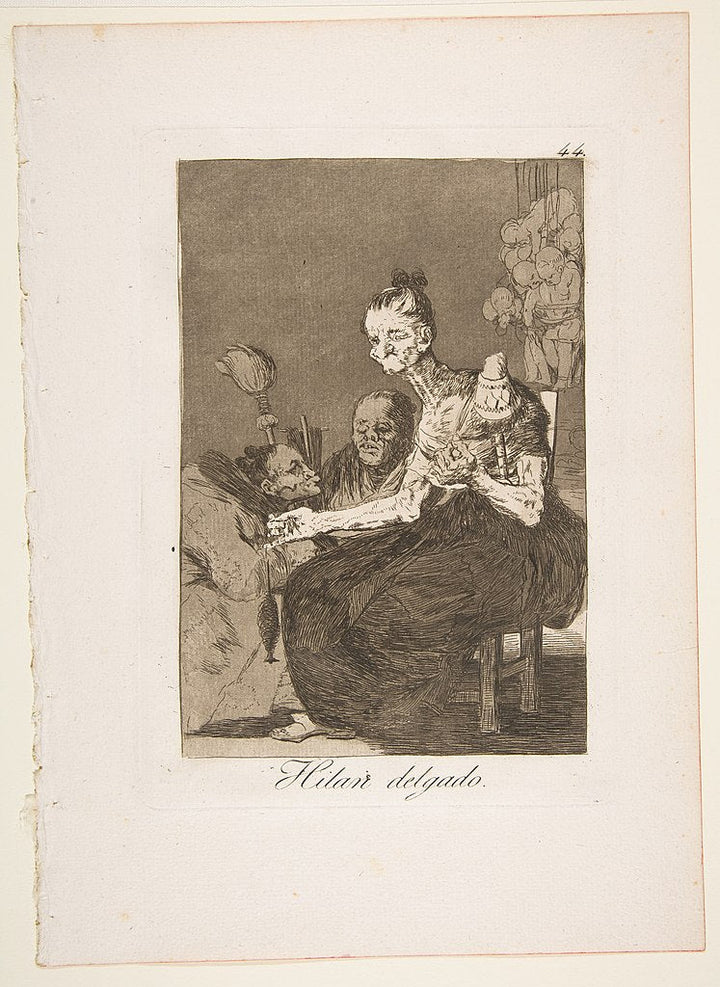 Caprichos - Plate 44: They Spin Finely 