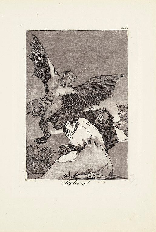 Caprichos Plate 48 Tale Bearers Blasts Of Wind 