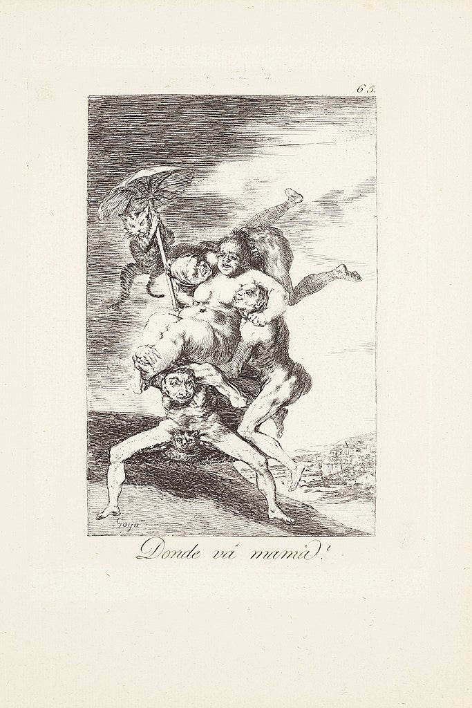 Caprichos Plate 65 Where Is Mama Going 