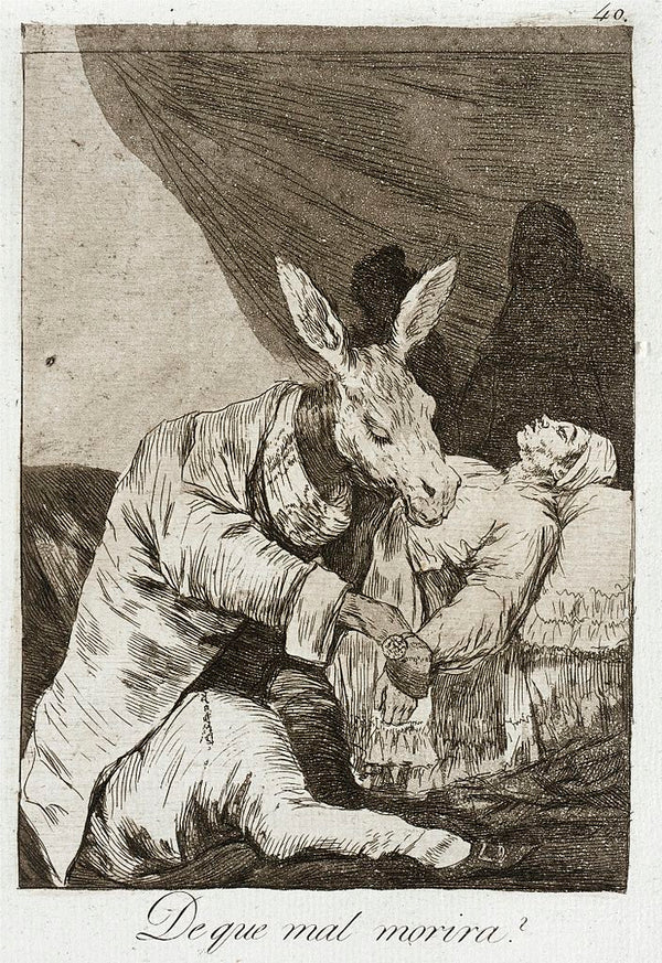Caprichos Plate 40 Of What Ill Will He Die 