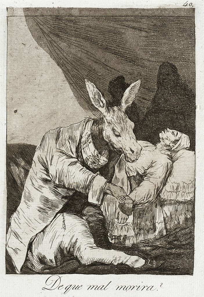 Caprichos Plate 40 Of What Ill Will He Die 