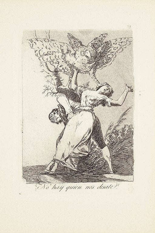 Caprichos Plate 75 Can't Anyone Untie Us 