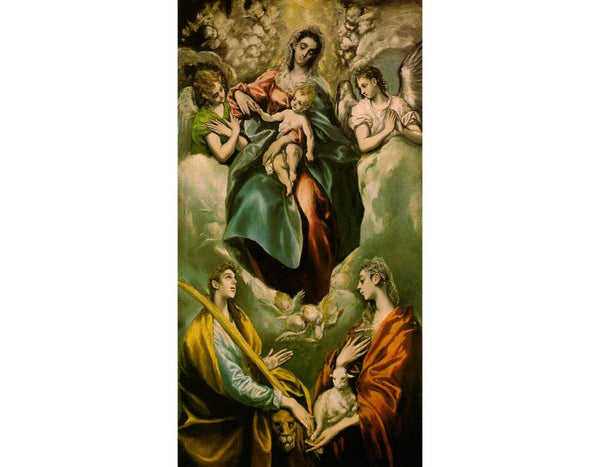 Virgin And Child With St Martina And St Agnes 1597-99