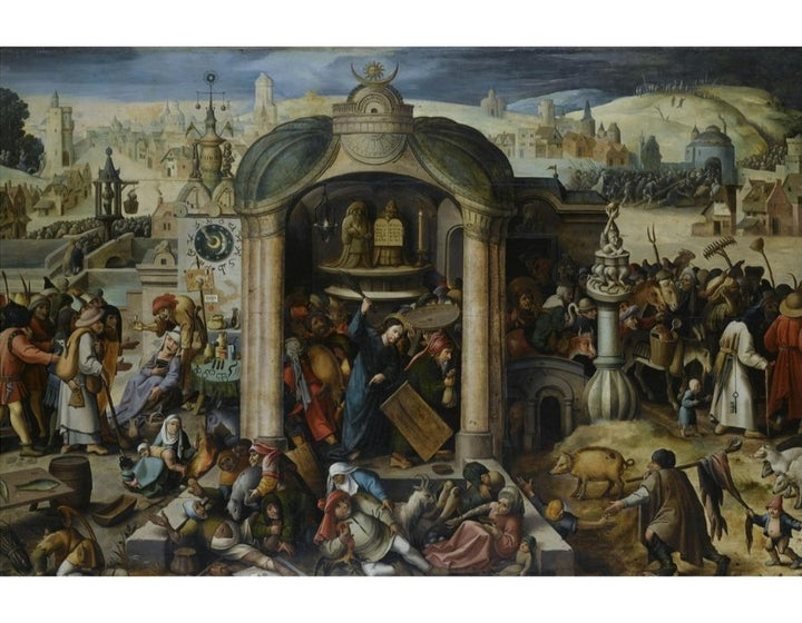 The blind leading the blind (Holl. 21) Painting by Hieronymus Bosch