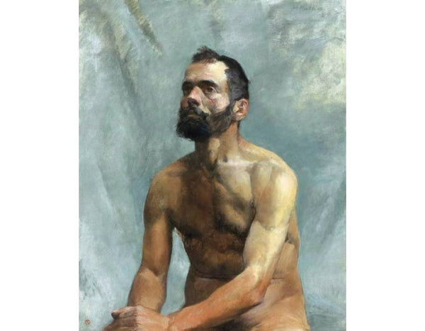 Academie d'homme nu buste 