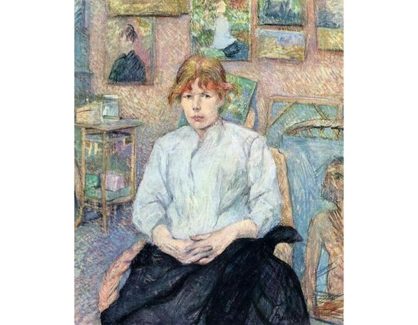 The Redhead with a White Blouse 