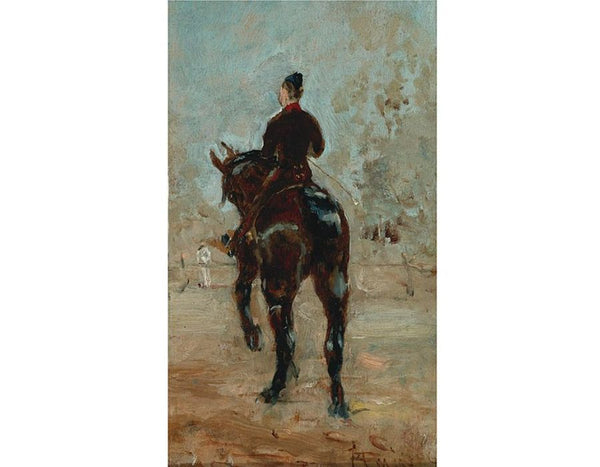 Artilleur A Cheval, Vue De Dos 