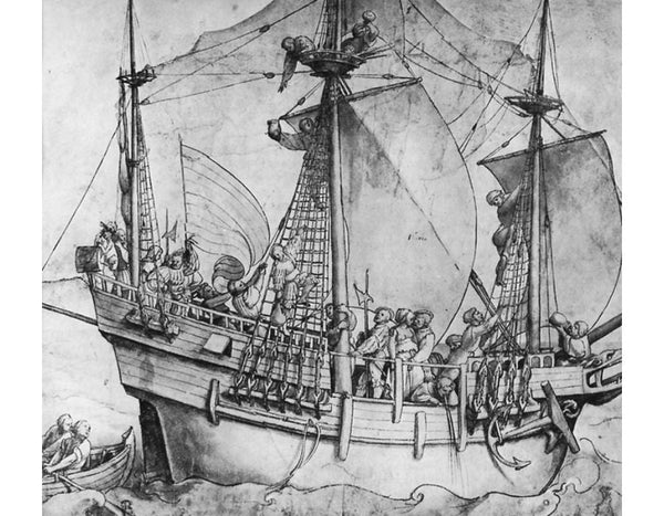 Outgoing ship 