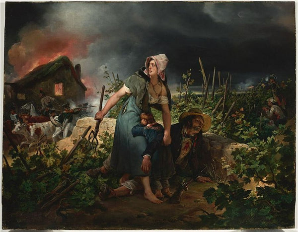 Scene of the French Campaign of 1814 Painting by Horace Vernet