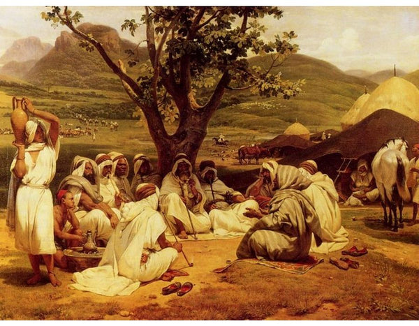The Arab Tale-teller Painting by Horace Vernet