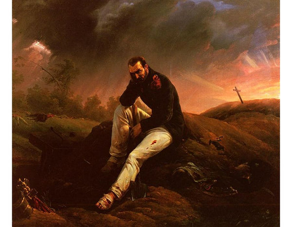Le Dernier Grenadier De Waterloo (The Last Grenadier of Waterloo) Painting by Horace Vernet