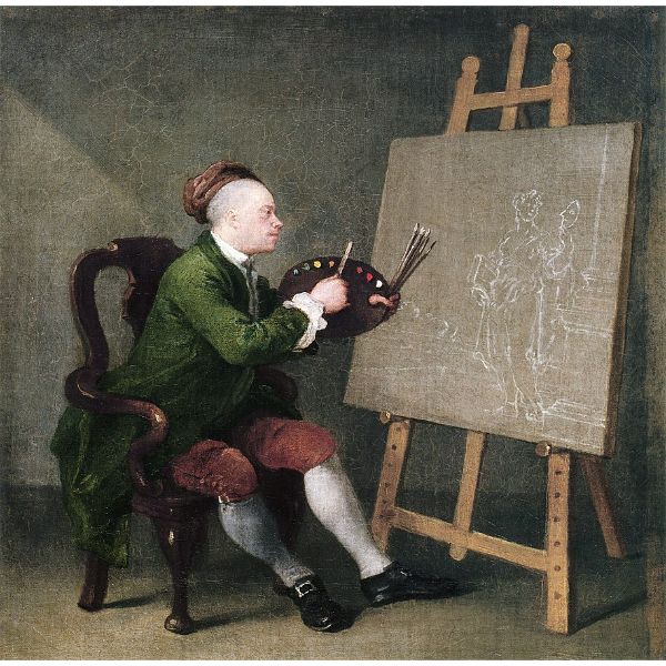 Self Portrait at the Easel