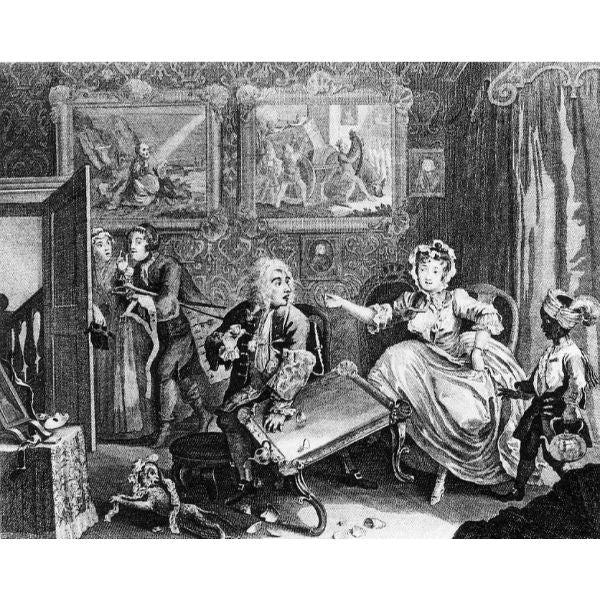 A Harlot's Progress, plate 2 of 6 
