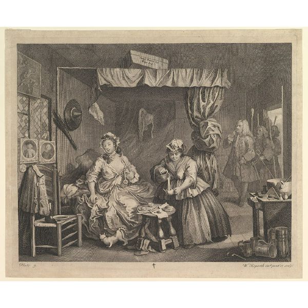 A Harlot's Progress, plate 3 of 6 