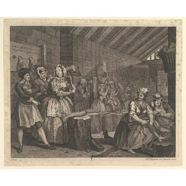 A Harlot's Progress, plate 4 of 6 