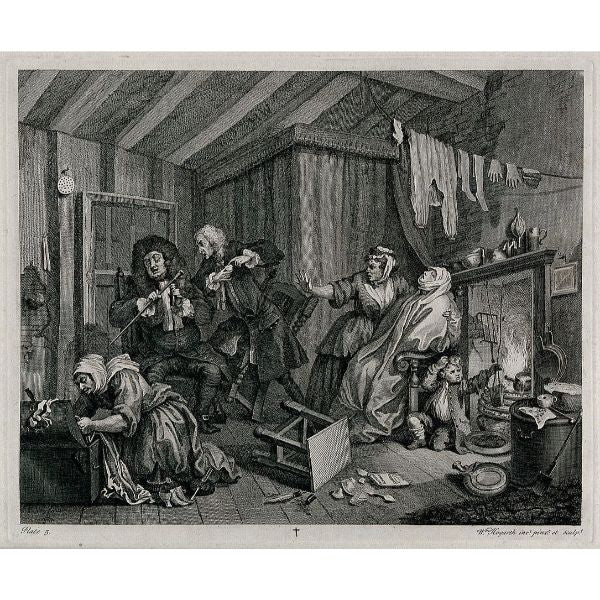 A Harlot's Progress, plate 5 of 6 