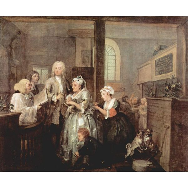 A Rakes Progress V The Rake marrying an Old Woman 