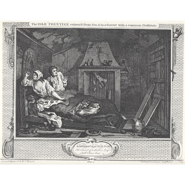 Idle 'Prentice Returned from Sea and in a Garrett with a Common Prostitute 