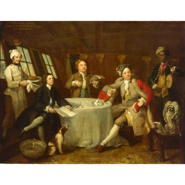 Portrait of Lord George Graham in his cabin 