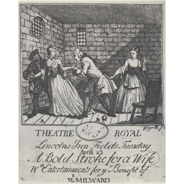 Benefit ticket (Mr Milward)' A Bold Stroke for a Wife 
