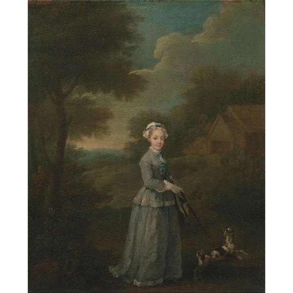 Miss Wood with her Dog 