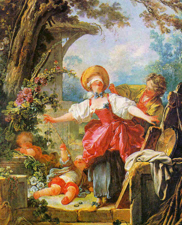 Blind Man's Bluff Painting by Jean-Honore