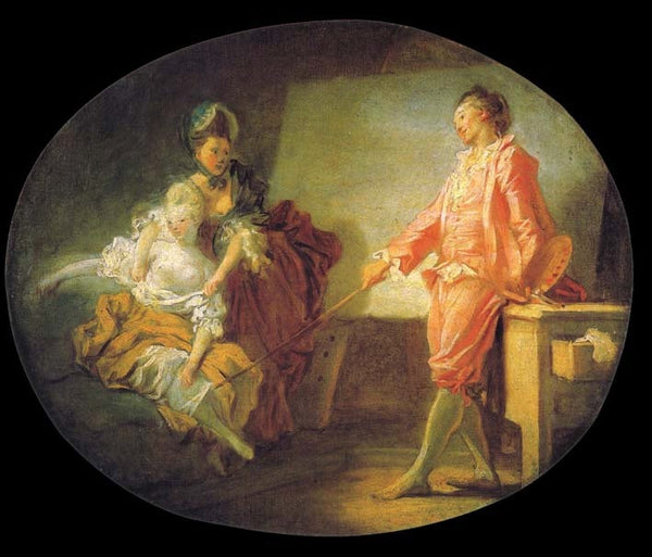 The beginnings of model Painting by Jean-Honore
