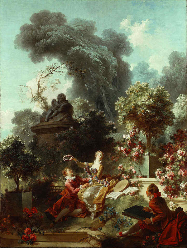 The Lover Crowned 1771-73 Painting by Jean-Honore