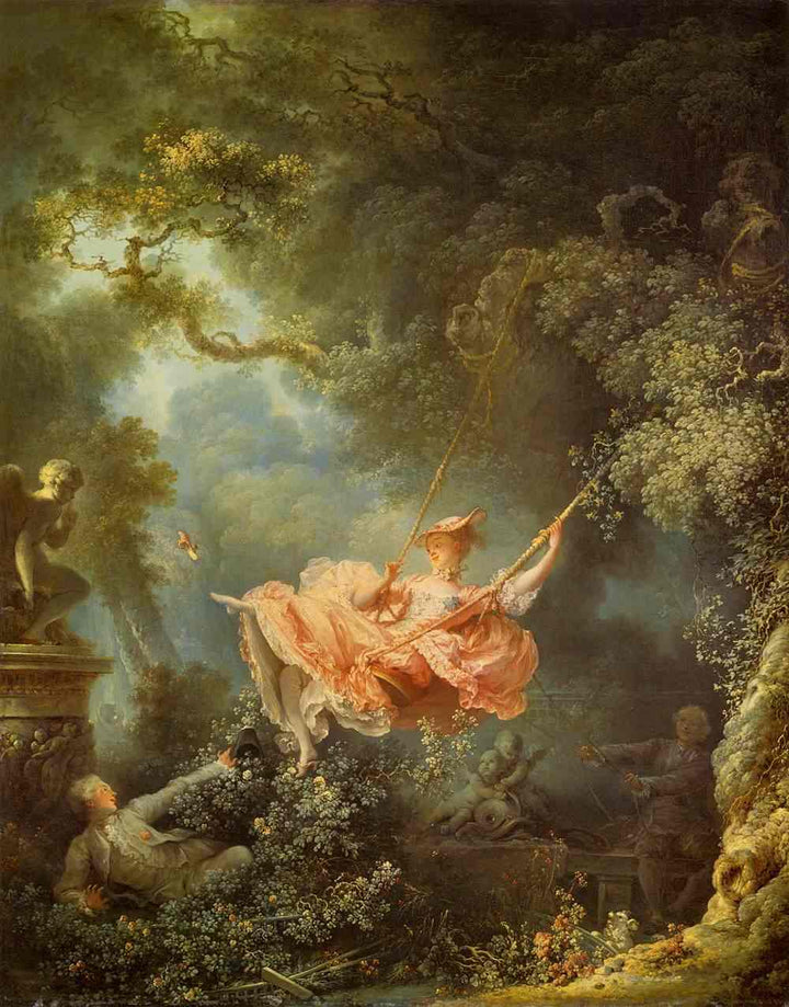 The Swing Painting by Jean-Honore