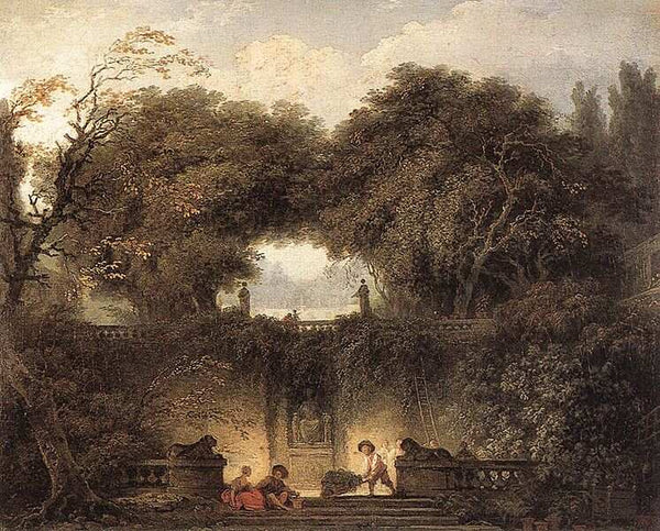Le petit parc 1764-65 Painting by Jean-Honore