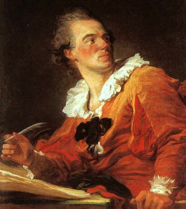 Inspiration 1769 Painting by Jean-Honore