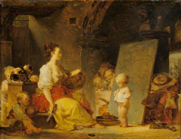 Say Please Painting by Jean-Honore