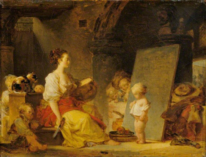 Say Please Painting by Jean-Honore